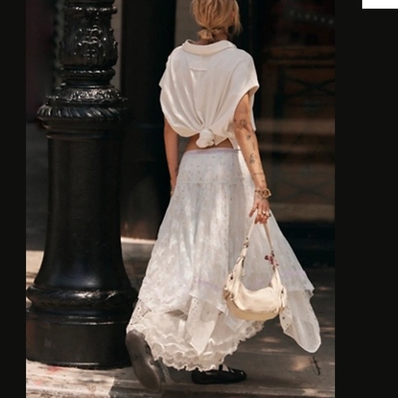 NWT Free People Intimately Lady Lux Half Slip in Fresh Air/Lt Blue, size M and L - Picture 4 of 11